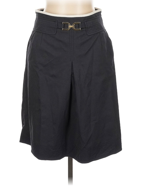 Ann Taylor Dresses & Skirts - Ann Taylor Black A-Line Skirt with Gold Buckle